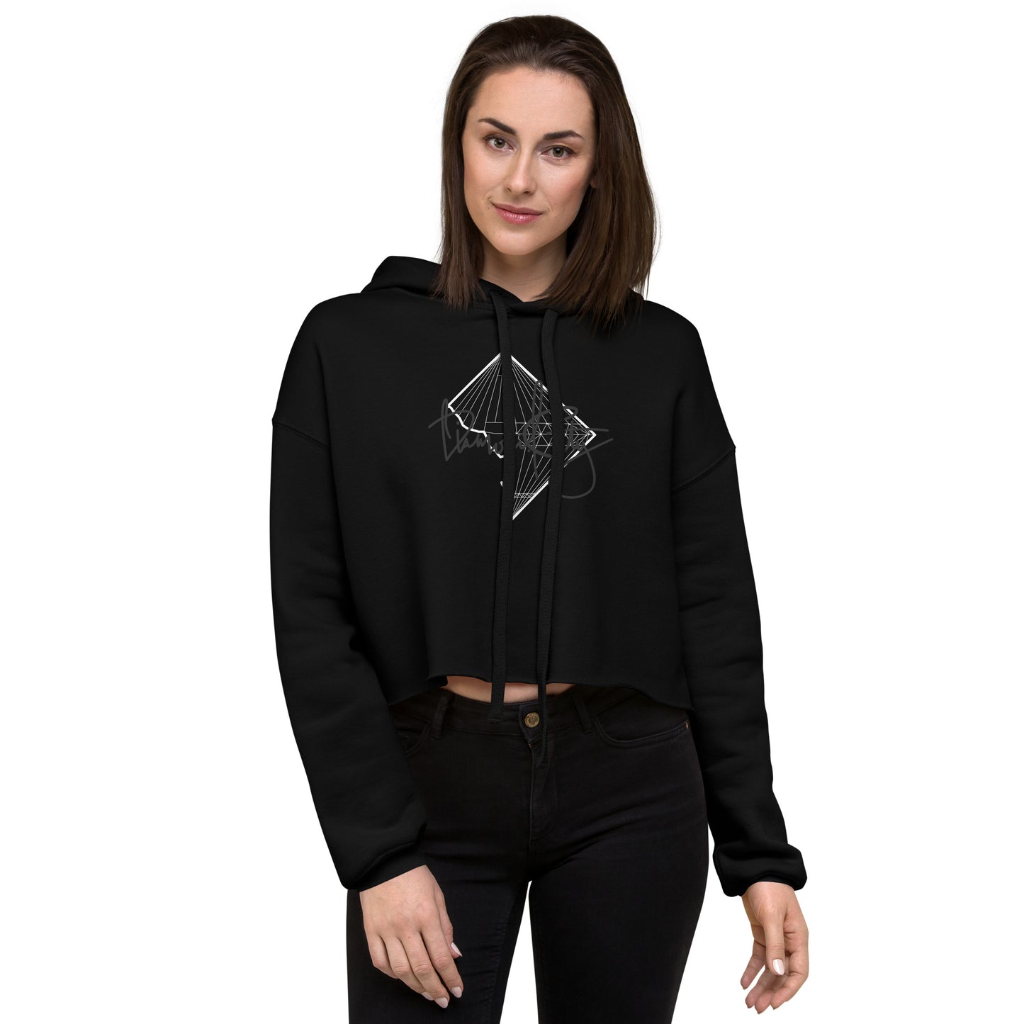 DIAMOND CITY LOGO - CROP TOP HOODIE